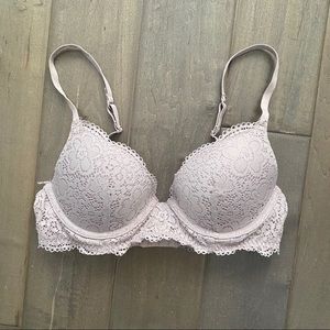 aerie real happy plunge push up bra 34B